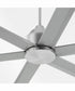 80" Titus Ceiling Fan Satin Nickel