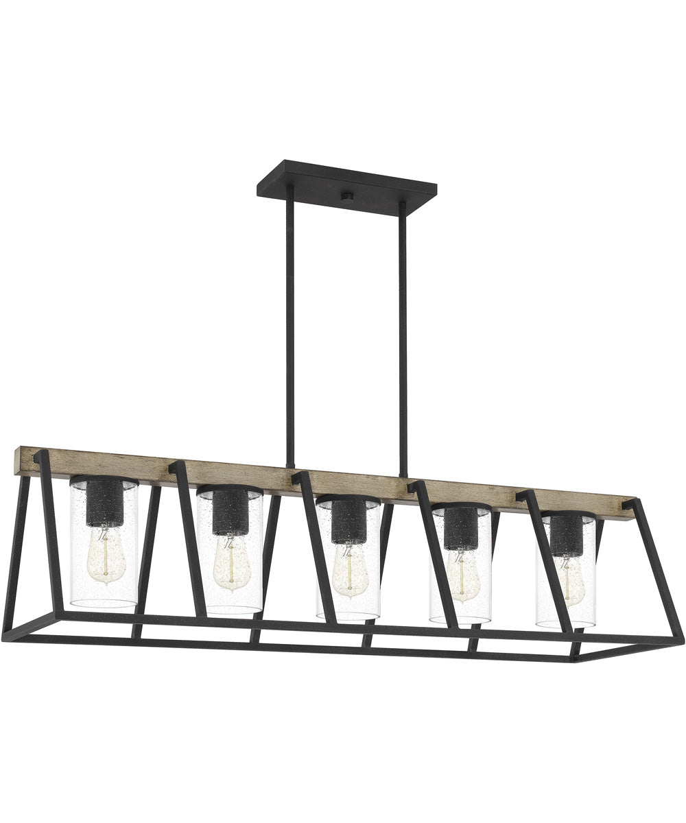 Brockton 5-light Island Light Grey Ash