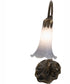 15" High Grey Pond Lily Accent Lamp