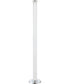 Quilla 1-Light Led Floor Lamp Chrome/Diamond Acrylic Shade