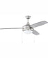 52" Phaze Energy Star 3 Blade 2-Light Ceiling Fan Brushed Polished Nickel
