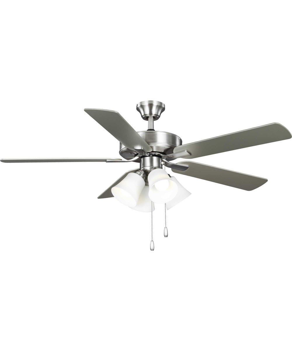 AirPro 52 in. 5-Blade Transitional Ceiling Fan with Light Brushed Nickel
