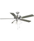 AirPro 52 in. 5-Blade Transitional Ceiling Fan with Light Brushed Nickel