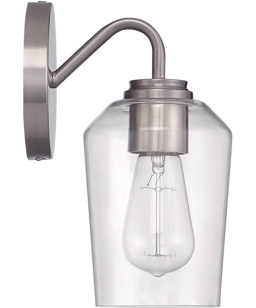 Shayna 1-Light Wall Sconce Brushed Polished Nickel