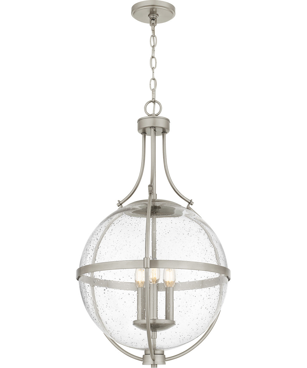 Quoizel Pendant Large 3-light Pendant Brushed Nickel