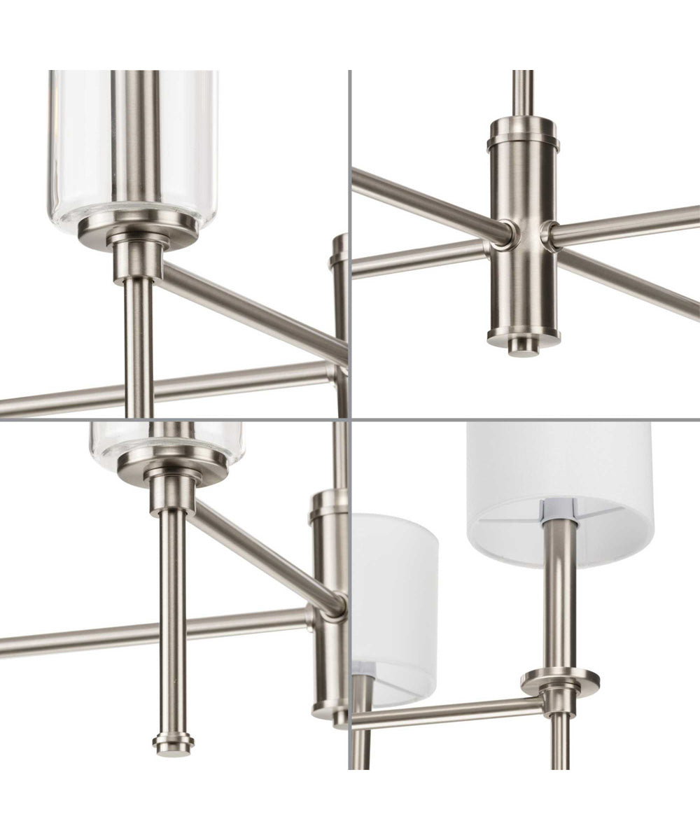 Elara 4-Light New Traditional  Chandelier Light Brushed Nickel