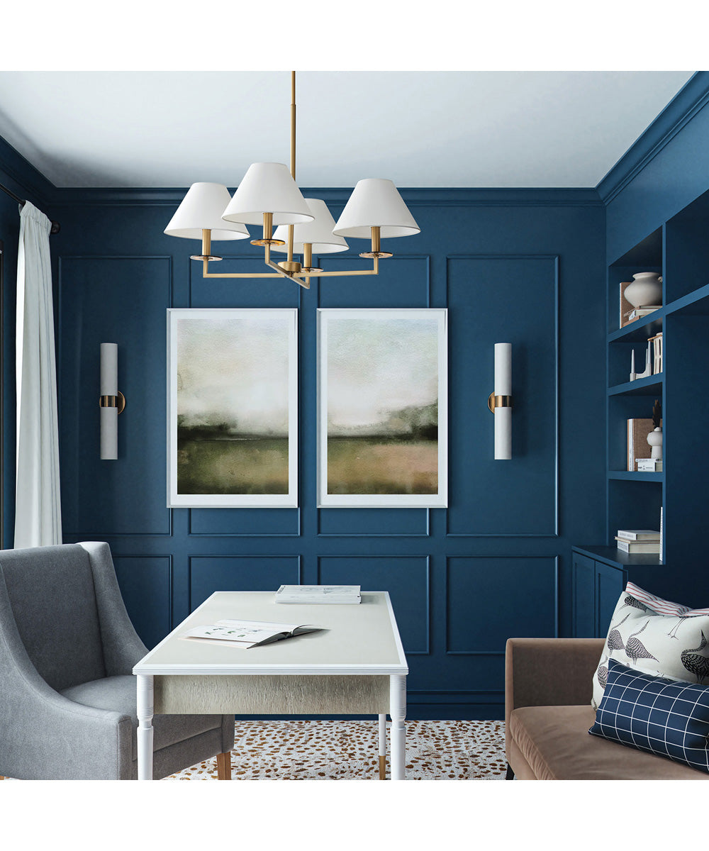 Gilda 4-Light Chandelier Aged Brass