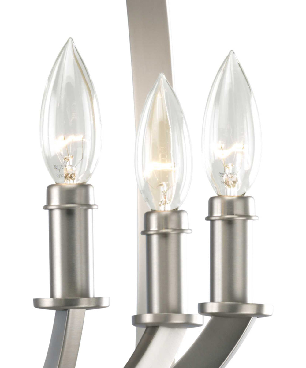 Equinox 6-Light Foyer Pendant Burnished Silver