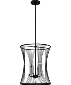Leiland Large 4-light Pendant Matte Black