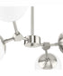 Haas 4-Light Mid-Century Modern Chandelier Brushed Nickel