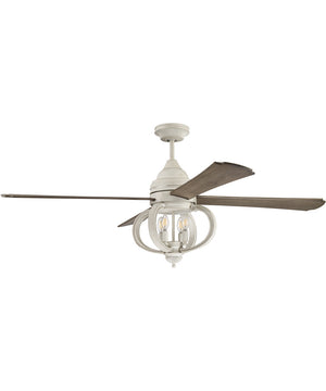 Augusta 4-Light LED Indoor/Outdoor Ceiling Fan (Blades Included) Cottage White