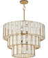 Miramar 7-Light Chandelier Capiz / Natural Aged Brass