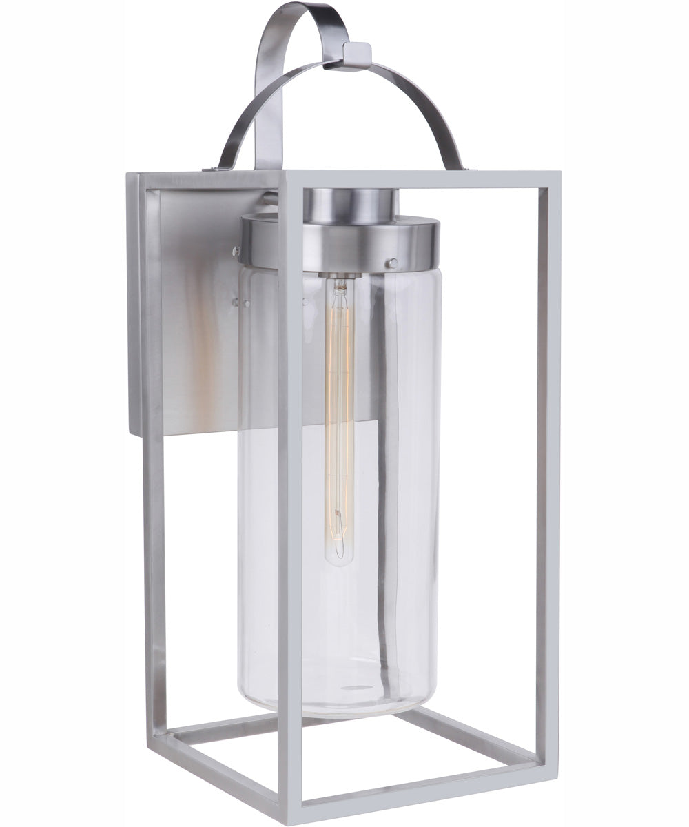 Neo 1-Light Outdoor Wall Lantern Satin Aluminum