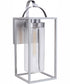Neo 1-Light Outdoor Wall Lantern Satin Aluminum