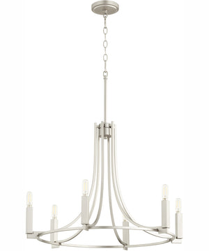Olympus 6-light Chandelier Satin Nickel