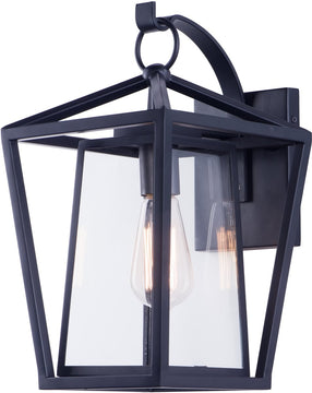 16"H Artisan 1-Light Outdoor Wall Mount Black