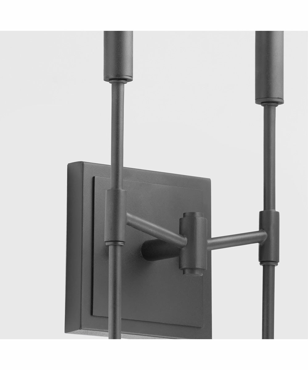 Hamilton 2-light Wall Mount Light Fixture Matte Black