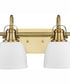 Preston 4-Light Coastal Bath Vanity Light Vintage Brass