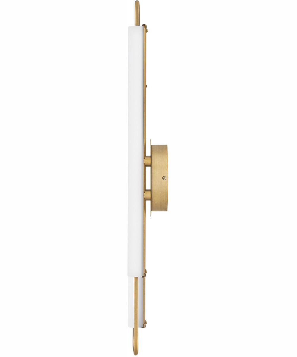 Eos LED-Light Medium LED Vanity in Lacquered Brass