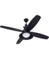 52" Union 1-Light Ceiling Fan Flat Black