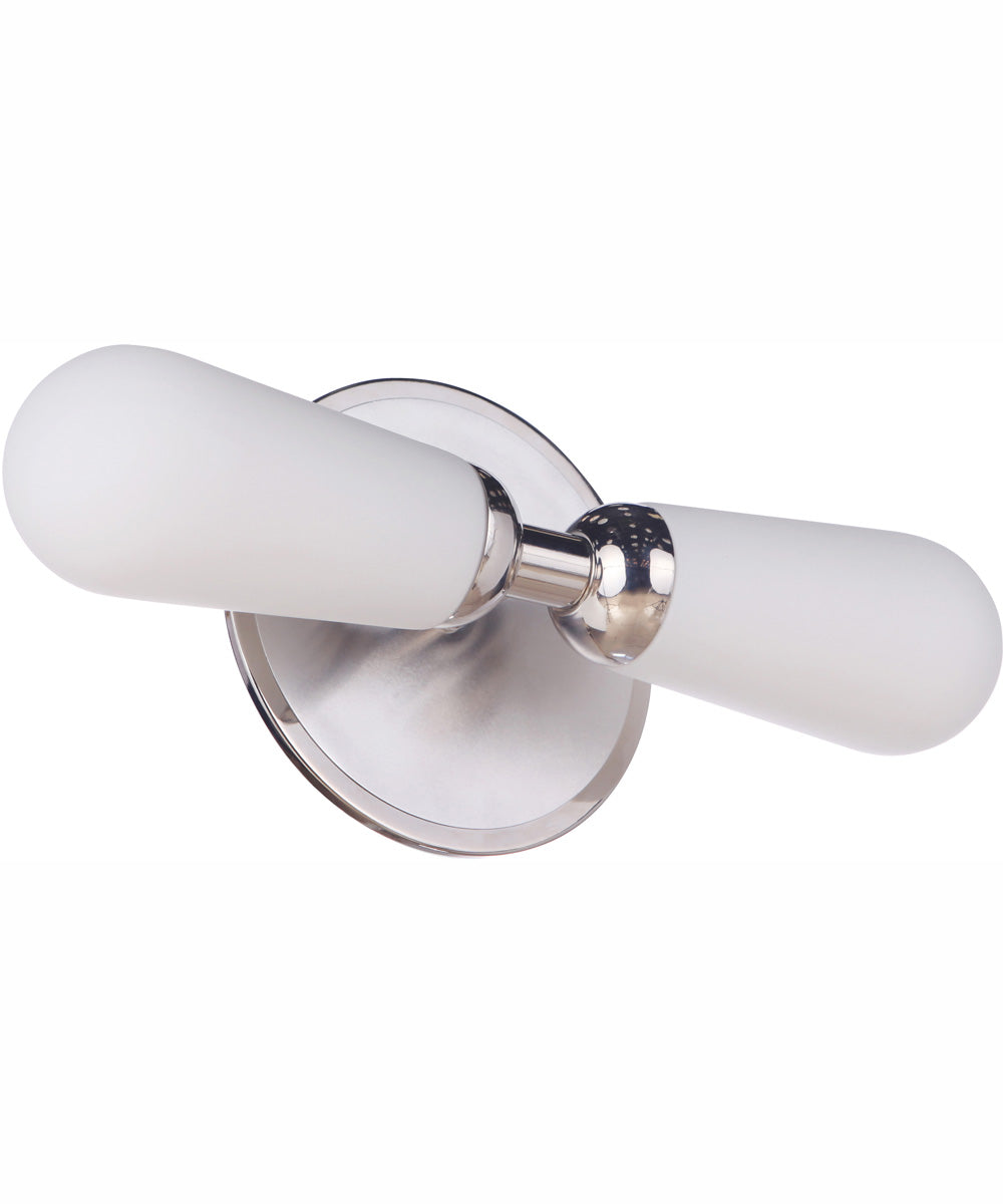 Riggs 2-Light Vanity Brushed Polished Nickel / Polished Nickel