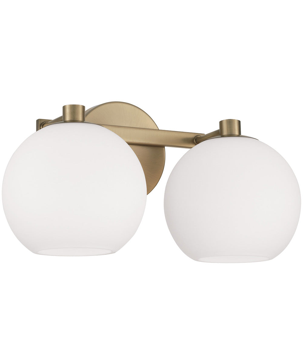 Ansley 2-Light Vanity Aged Brass