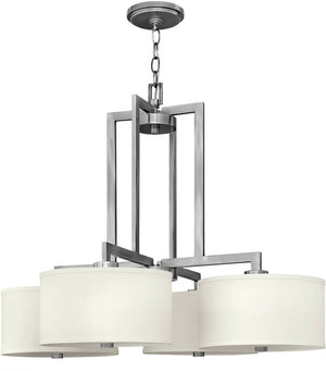 29"w Hampton 4-Light Chandelier Antique Nickel