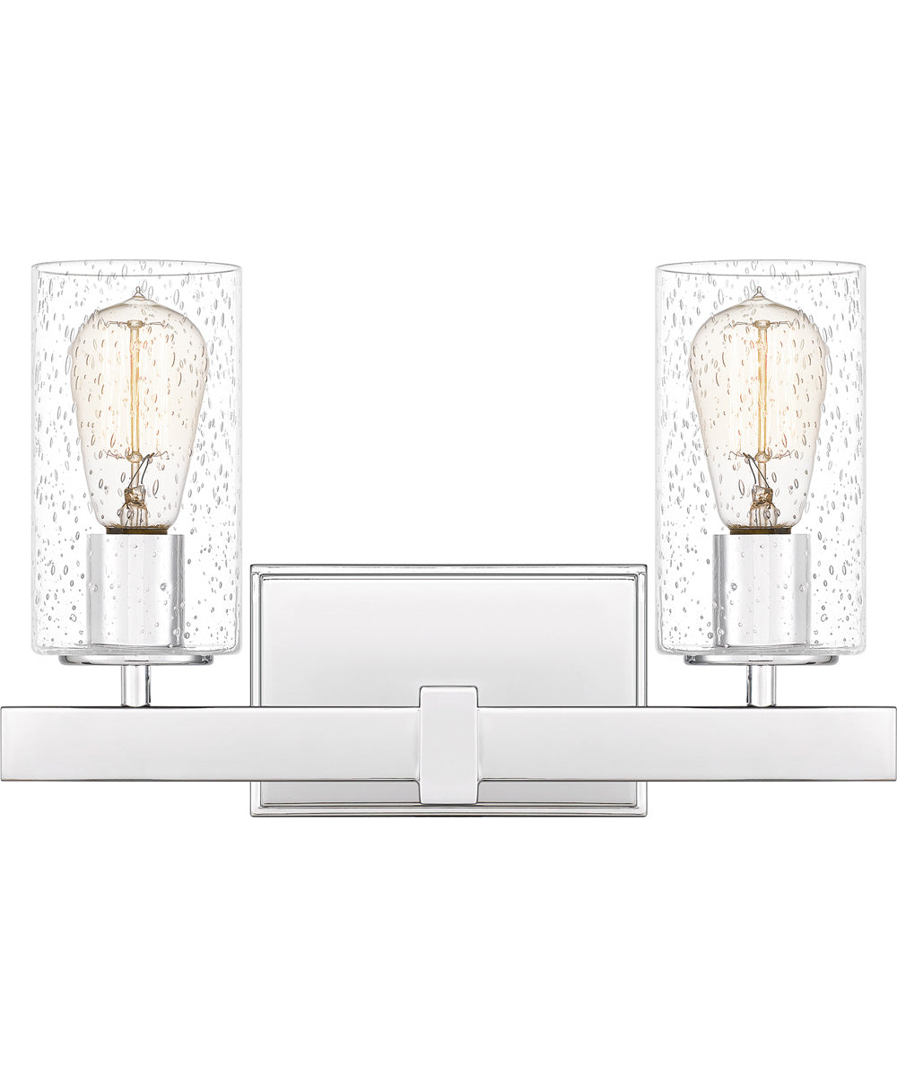 Kirby Medium 2-light Bath Light Polished Chrome