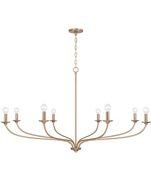 Dolan 8-Light Chandelier Matte Brass