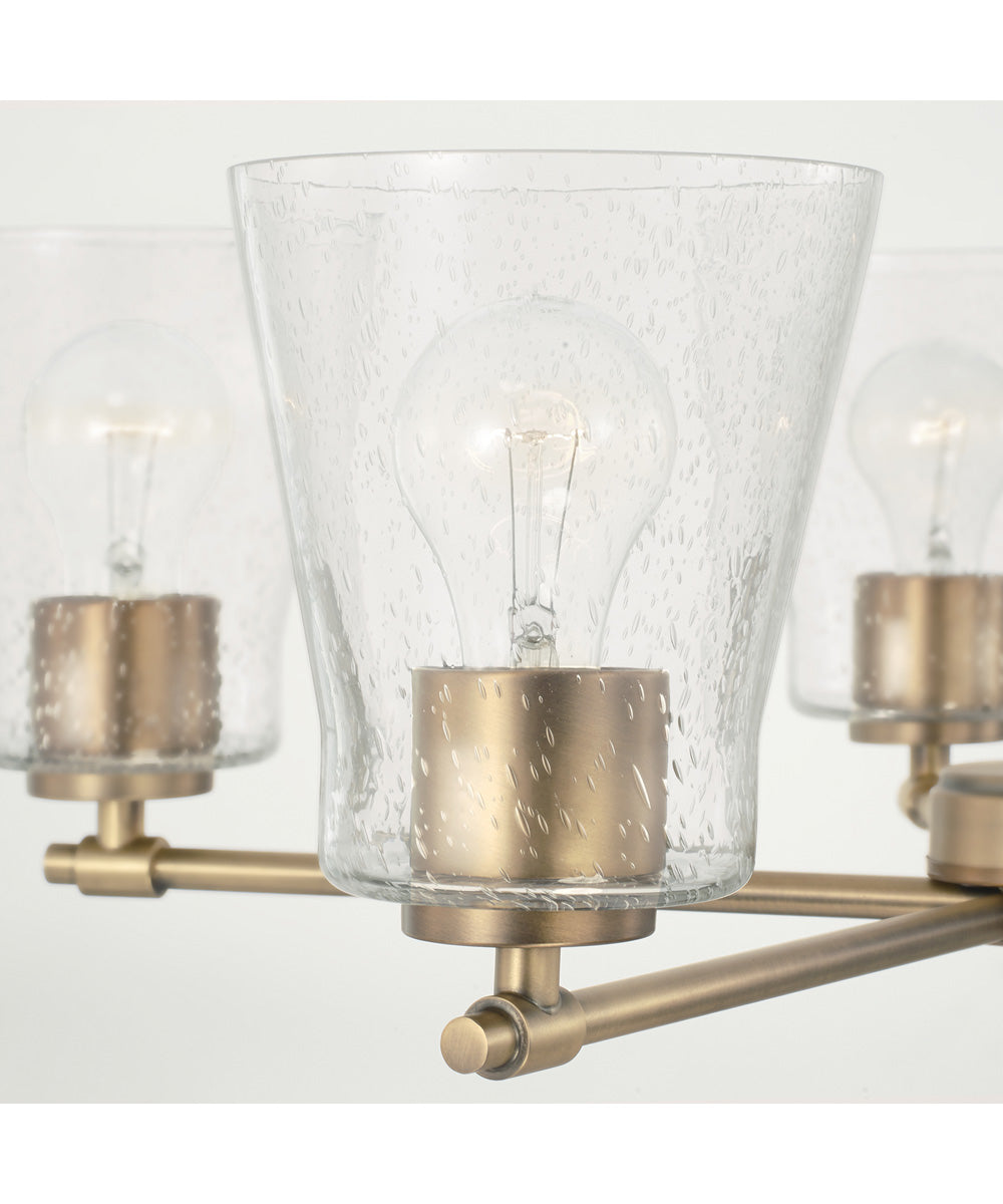 Baker 5-Light Chandelier Aged Brass