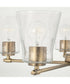 Baker 5-Light Chandelier Aged Brass