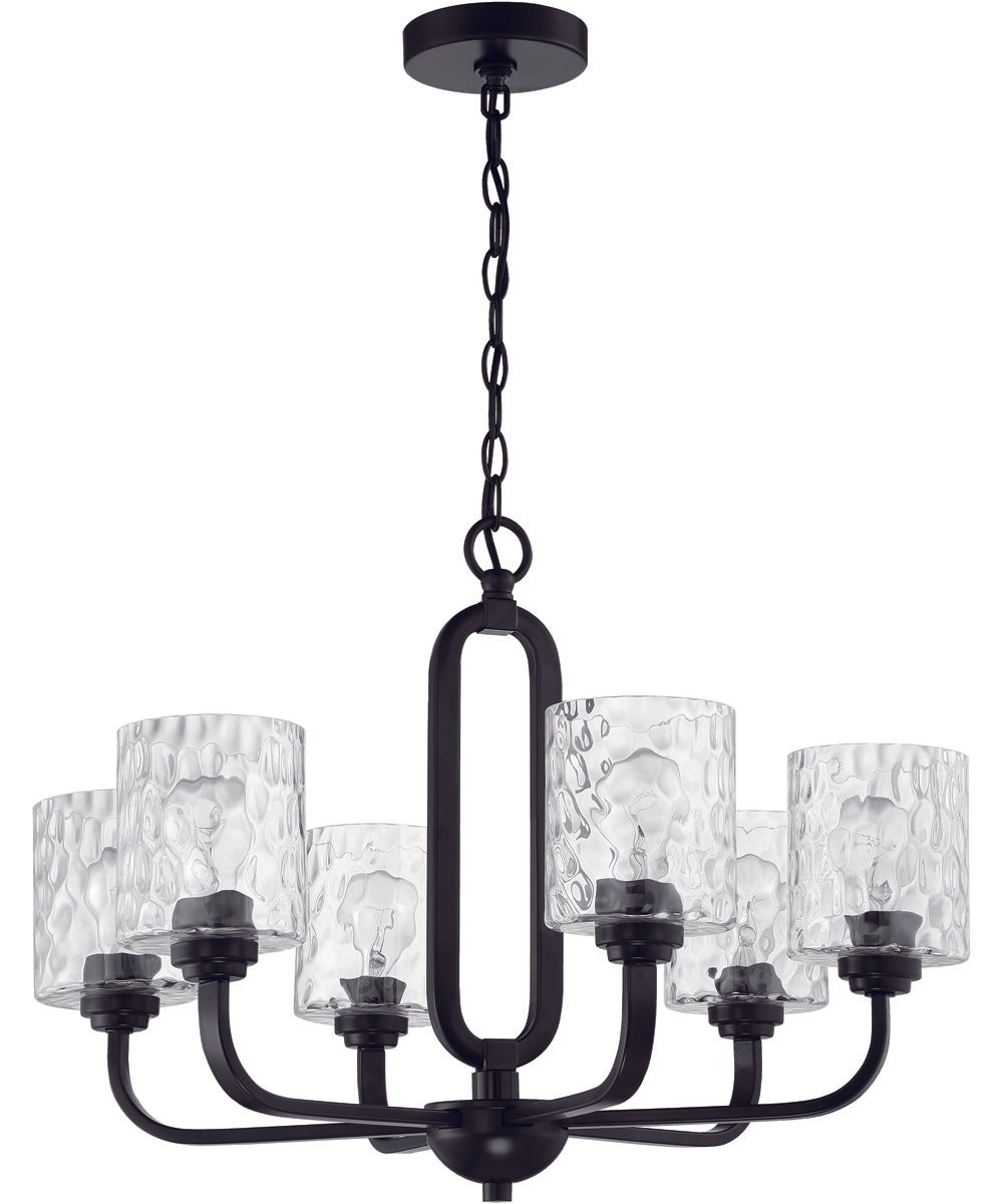 Collins 6-Light Chandelier Flat Black