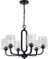 Collins 6-Light Chandelier Flat Black