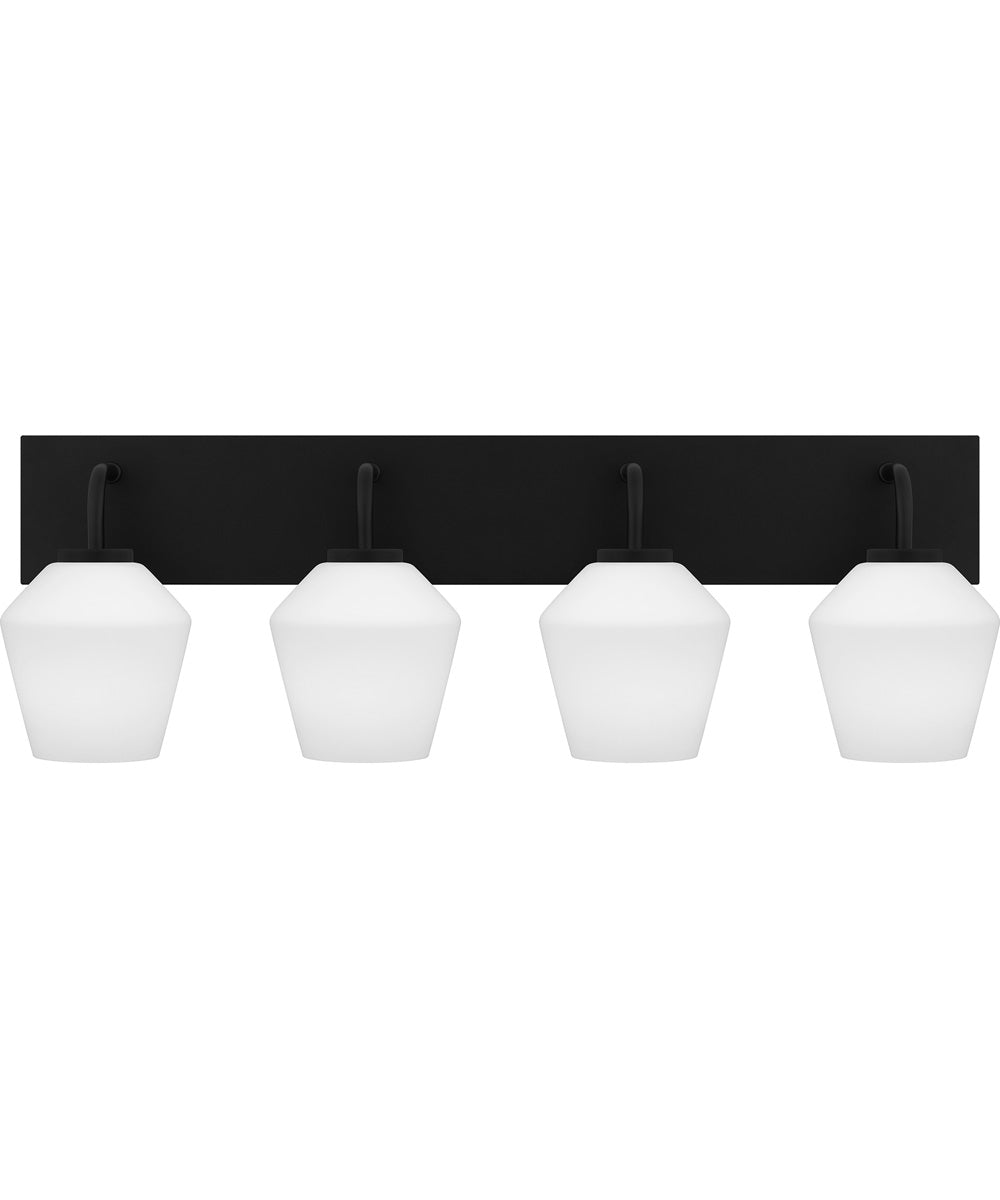 Nielson Extra Large 4-light Bath Light Matte Black