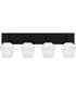 Nielson Extra Large 4-light Bath Light Matte Black