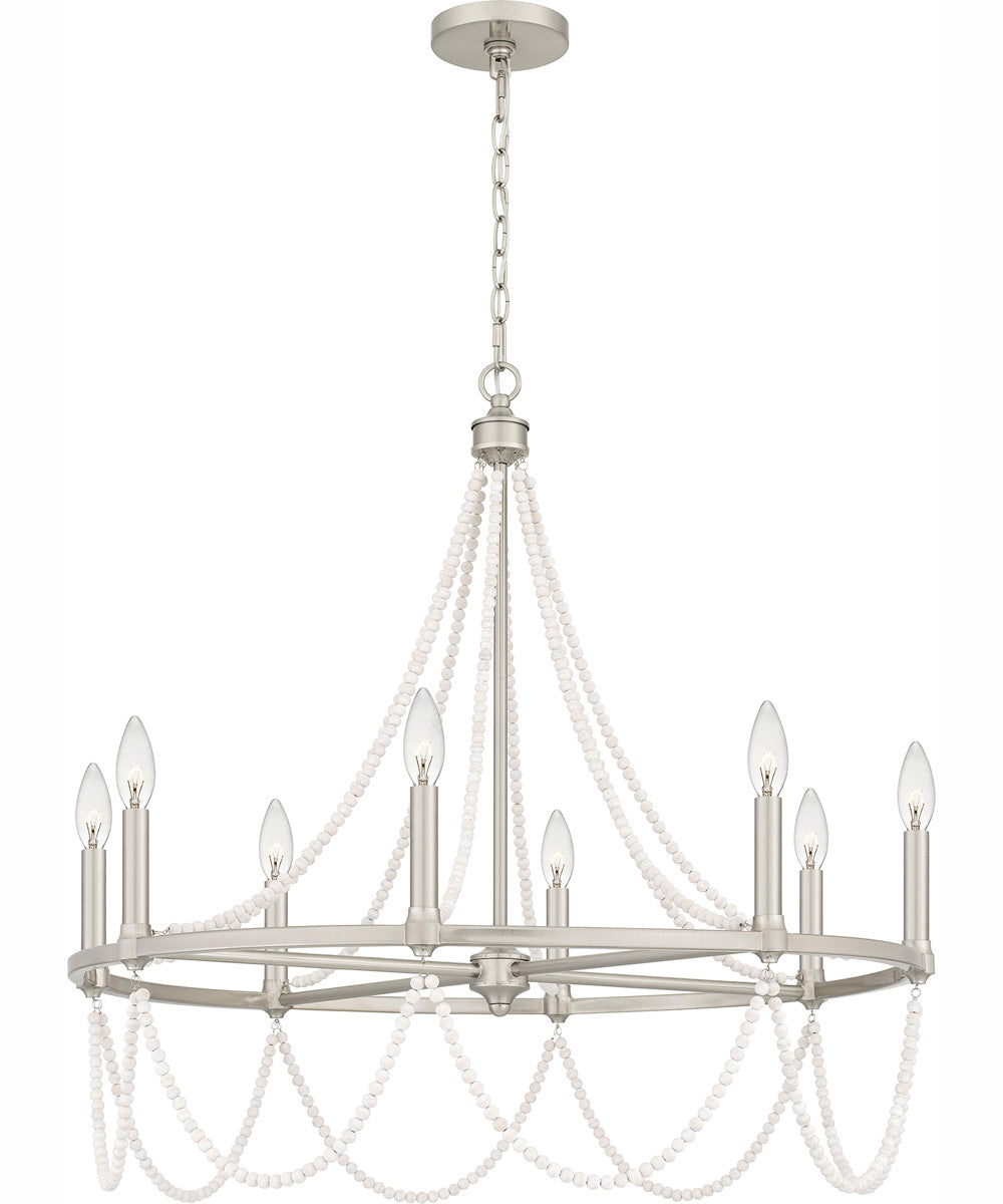 Brigitta 8-light Chandelier Brushed Nickel