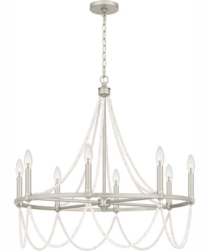 Brigitta 8-light Chandelier Brushed Nickel