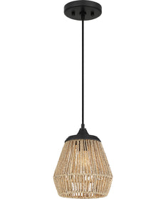 Romain Small 1-light Mini Pendant Earth Black