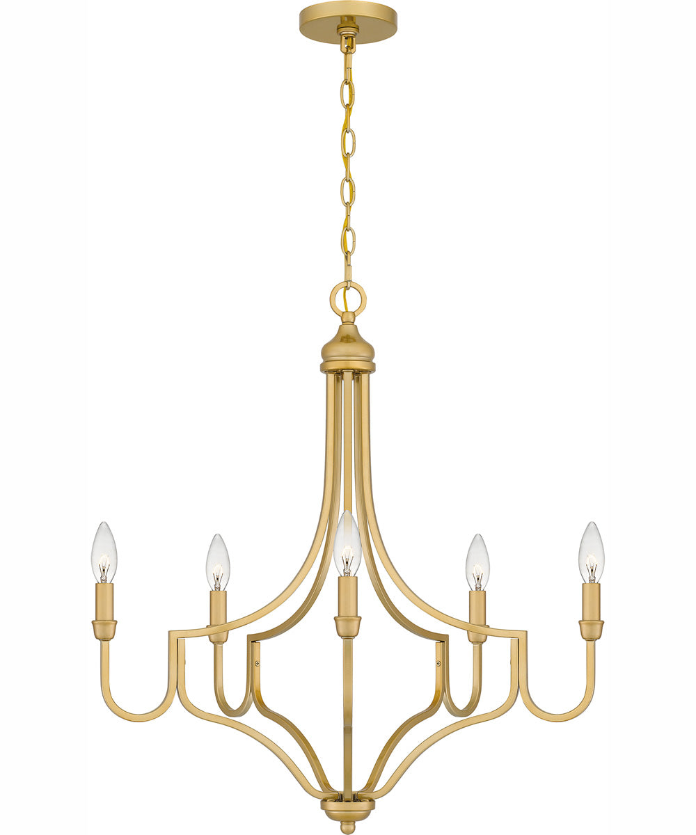 Mabel 5-light Chandelier Light Gold