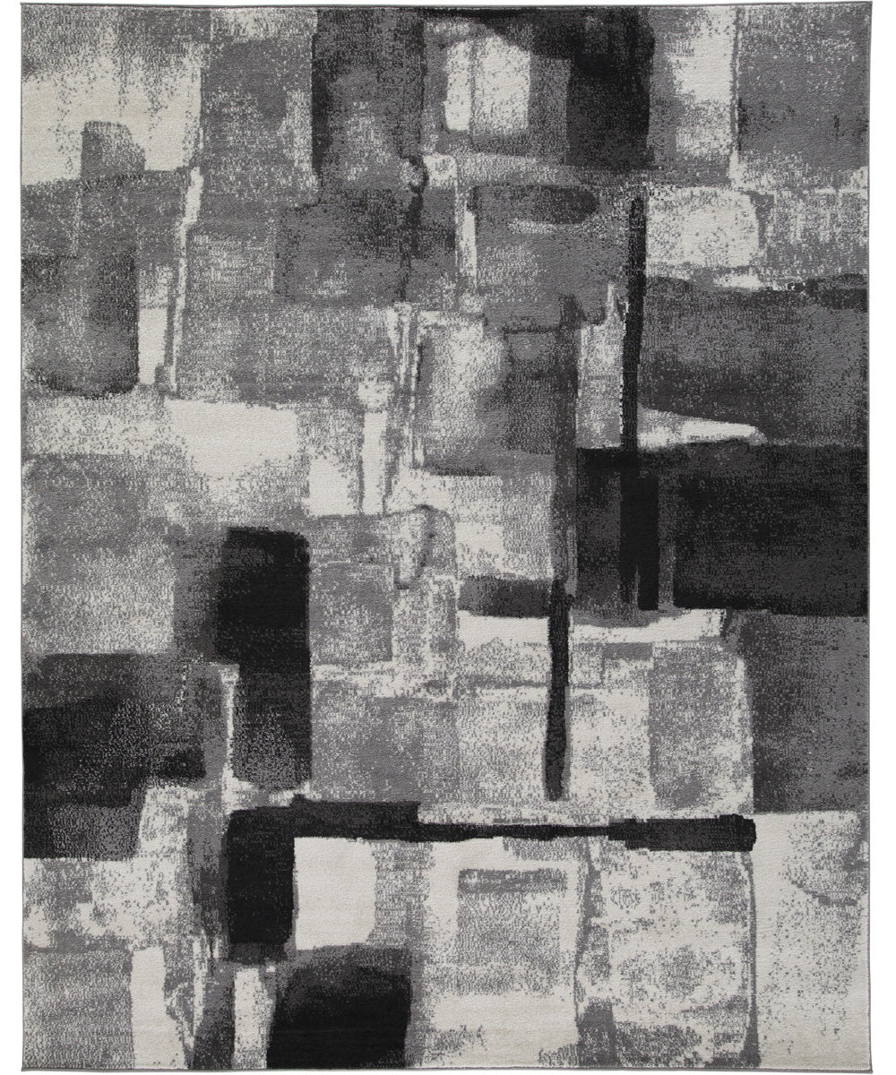 5'x7' Brycebourne Medium Rug Black/Cream/Gray