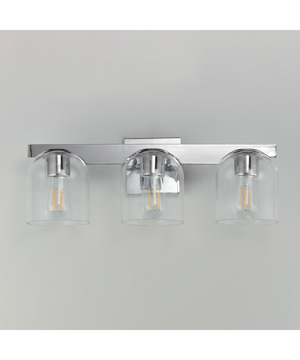 Scoop 3-Light Bath Vanity Polished Chrome