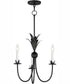 Paloma 3-Light Chandelier Anthracite