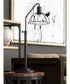 Gaius 1-Light Metal Table Lamp Burnished Bronze