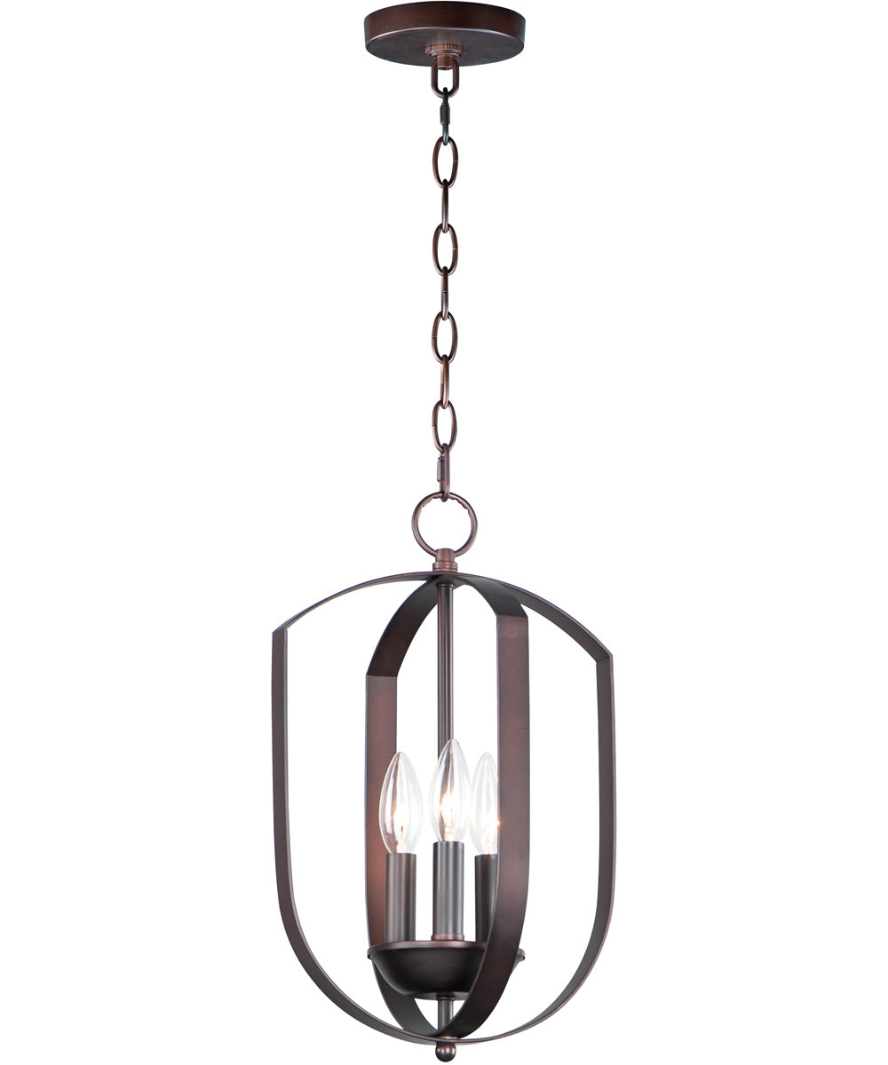 10"W Provident 3-Light Chandelier Oil Rubbed Bronze