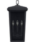 Donnelly 3-Light Outdoor Wall Mount Rain or Shine - Black