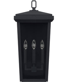 Donnelly 3-Light Outdoor Wall Mount Rain or Shine - Black