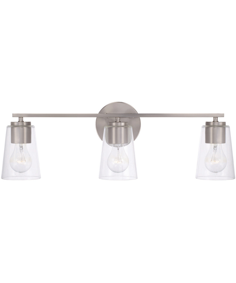 Portman 3-Light Vanity Brushed Nickel