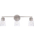 Portman 3-Light Vanity Brushed Nickel