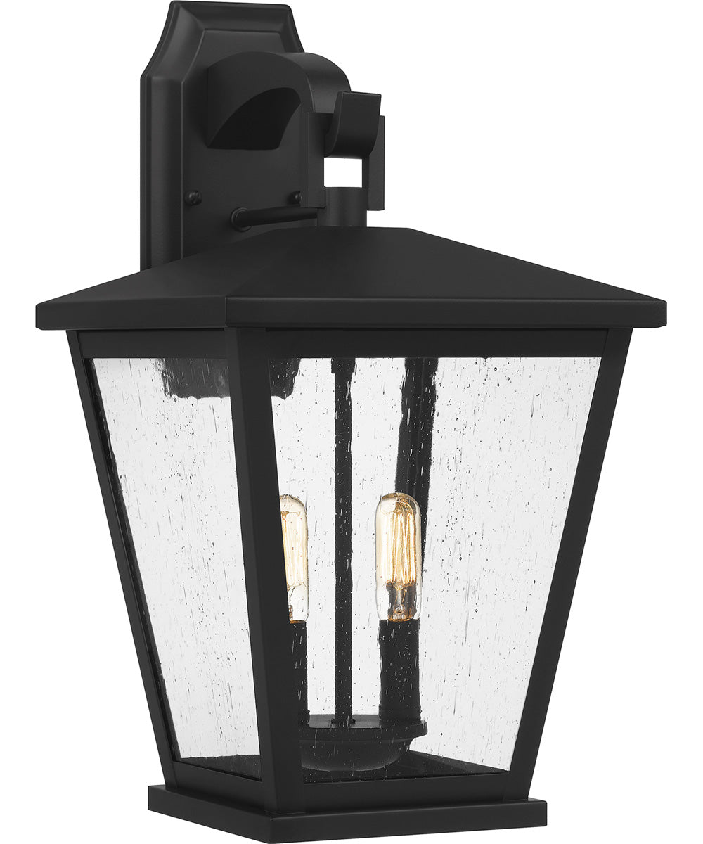 Joffrey Large 2-light Outdoor Wall Light Matte Black