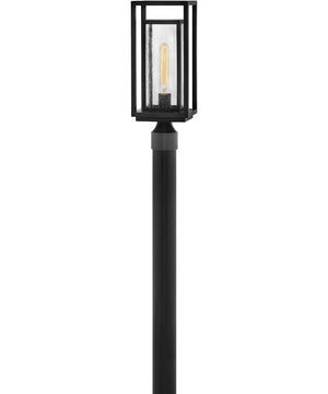 1-Light Medium Post Top or Pier Mount Lantern in Black